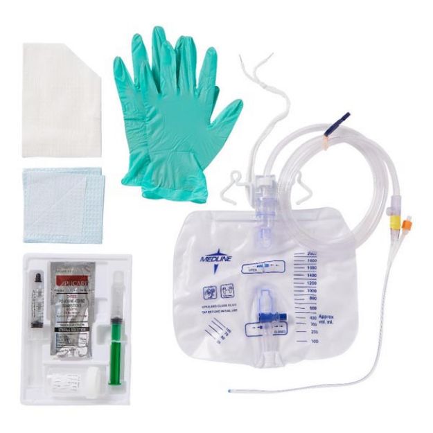 Picture of Slcn 2-Layer Foley Cthtr Trays with 2000ml Drain Bg Port 16FRX16in L 10ml DYND11519 1/Ea 10Ea/Cs(MD)