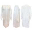 Picture of Lab Coat SMS White Knit Cuff Knit Collar No Pocket XXXX-L Essential Cares 10Pc/Bg 3Bg/Cs