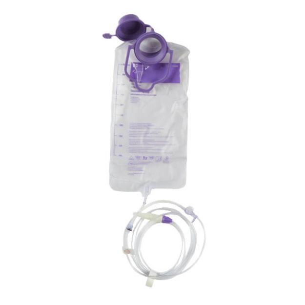 Picture of Enteral Feeding Pump Bag Set Kangaroo EPump 1000ml DEHP-Free PVC Cardinal 773656 1/Ea 30Ea/Cs 