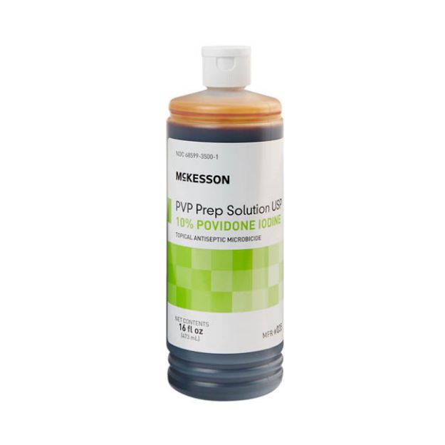 Picture of Skin Prep Solution Povidone Iodine 16oz  10% Strength  #035 12Ea/Cs (MK)