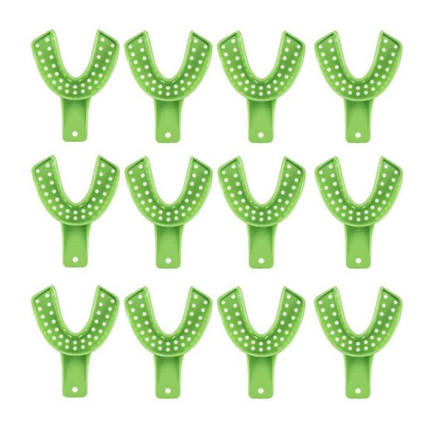 Picture of Dental Impression Trays Excellent Dulock #2 Large-Lower Green IT3-LL 12Pc/Bg(PL)