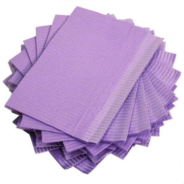 Picture of Bibs Lavender 13inX18in 2 Ply BIB-10L 500pc/Bx