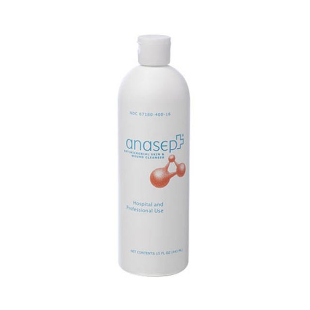 Picture of Anasept Antimicrobial Skin and Wound Cleanser 15oz (444ml) Dispensing Cap 4016 1/Ea 12Ea/Cs